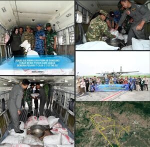Kabupaten Bandung – Pangkalan TNI Angkatan Udara (Lanud) Sulaiman bekerja sama dengan Pemerintah Kabupaten Bandung melaksanakan penebaran benih pohon melalui udara menggunakan pesawat Casa C-212 TNI AU, Sabtu (31/1/2026). Sebanyak 8 ton benih pohon ditebarkan di sejumlah kawasan hutan dan perbukitan sebagai bagian dari upaya pemulihan lingkungan serta mitigasi bencana. Kegiatan ini menggunakan metode aeroseeding, yakni penyebaran benih dari udara yang dinilai efektif untuk menjangkau wilayah hutan dan lereng perbukitan yang sulit diakses melalui jalur darat. Metode tersebut diharapkan mampu mempercepat pertumbuhan vegetasi secara merata pada area yang telah dipetakan sebelumnya. Komandan Lanud Sulaiman menyampaikan bahwa keterlibatan TNI Angkatan Udara dalam program ini merupakan bentuk kepedulian terhadap pelestarian lingkungan dan dukungan nyata terhadap program pemerintah daerah. Selain membantu penghijauan, aeroseeding juga berperan penting dalam mengurangi risiko longsor dan banjir di wilayah rawan bencana. Sementara itu, Pemerintah Kabupaten Bandung mengapresiasi dukungan TNI AU yang dinilai strategis dalam mempercepat rehabilitasi kawasan hutan. Sinergi lintas sektor ini diharapkan dapat memberikan dampak jangka panjang bagi keberlanjutan lingkungan dan kesejahteraan masyarakat. Melalui kegiatan ini, TNI Angkatan Udara kembali menegaskan komitmennya untuk hadir dan berkontribusi bagi rakyat, sejalan dengan semangat pengabdian “Jauh di Langit, Dekat di Hati.” Tim Redaksi
